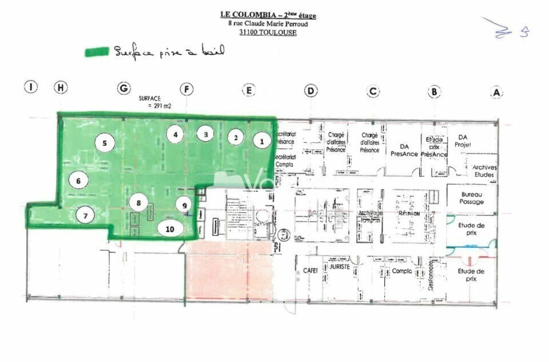 Photo 4 – location bureaux	TOULOUSE (31100)